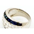 PT900 サファイアダイアイリリング 2.36ct 2.21ct 13.40g　刻印(2)