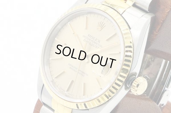 ロレックス　１６２３３　Ｓ８６１９９８　シャンパン文字盤　サイド拡大