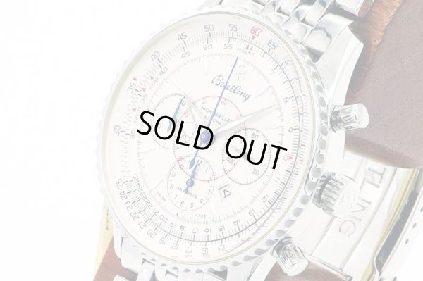 ブライトリング　ナビタイマー　モンブリラン　Ａ４１３３０　銀文字盤　サイド拡大