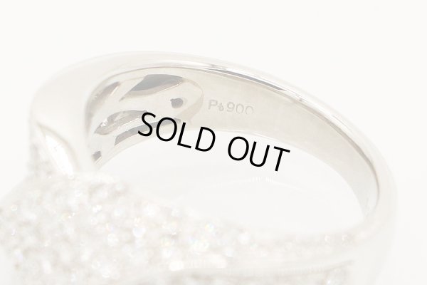 PT900 ダイアイリリング 1.20ct 11.00g　刻印(1)