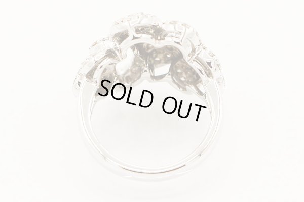 K18WG ダイアイリリング 1.24ct 7.80g　内側