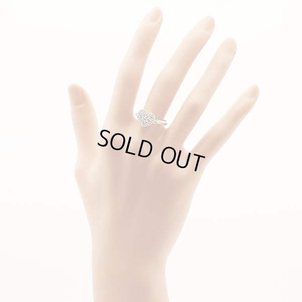 K18WG ダイアイリリング 0.70ct 3.10g　装着イメージ