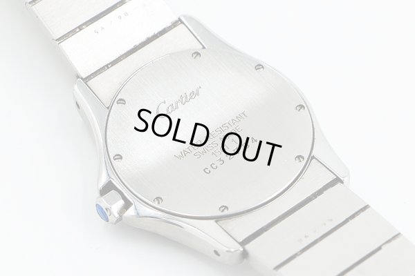 カルティエ　パンテール　グーガーラウンド　１５６１　白文字盤　裏面拡大