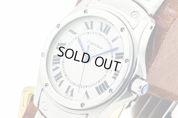 カルティエ　パンテール　グーガーラウンド　１５６１　白文字盤　サイド拡大