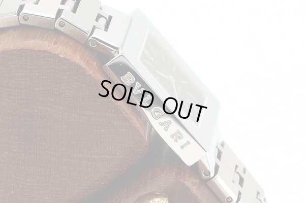 ブルガリ　クアドラード　ＳＱ２２ＳＳ　黒文字盤　サイドロゴ