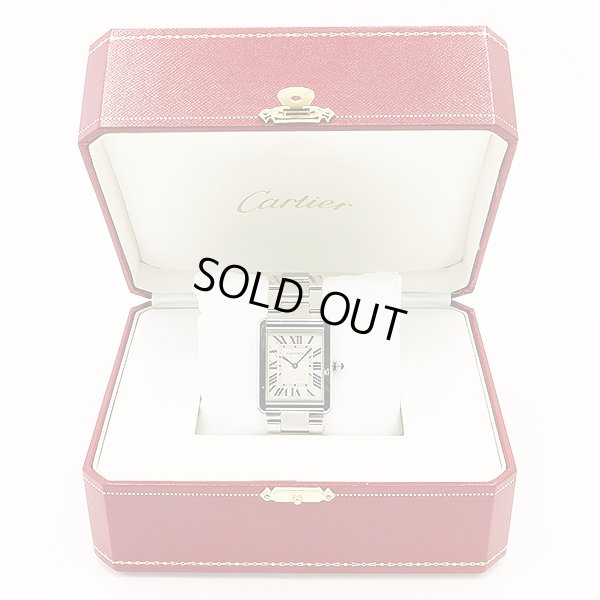 カルティエ　タンクソロＬＭ　３１６９　銀文字盤　箱