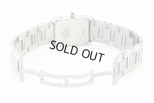 カルティエ　タンクソロＬＭ　３１６９　銀文字盤　ブレス