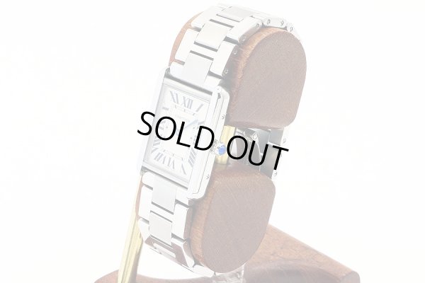 カルティエ　タンクソロＬＭ　３１６９　銀文字盤　サイド