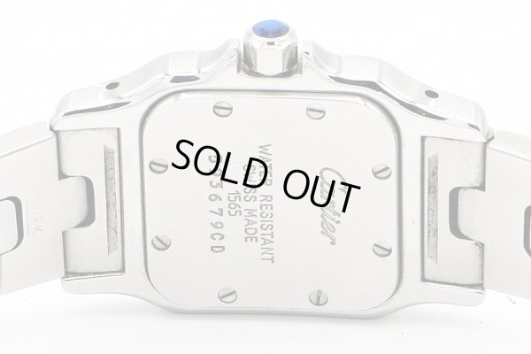 カルティエ　サントスガルベＳＭ　Ｗ２００１７Ｄ４　白文字盤　裏面拡大