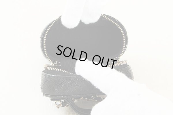 シャネル　スモールヴァニティショルダー AP2503 ブラック／GP金具　中身