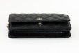 シャネル　クラシック チェーンウォレット AP0250 ブラック／GP金具　底