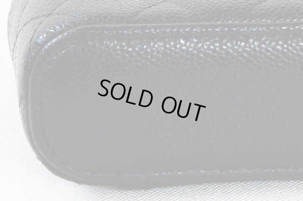 シャネル　スモールヴァニティショルダー AP2503 ブラック／GP金具　底拡大