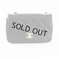 シャネル　ミニフラップバック AS3456 ブラック／GP金具（ハート付）