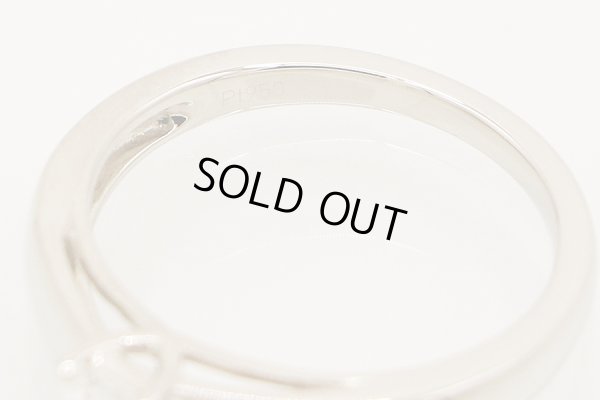 PT950 ダイアイリリング 0.33ct 4.60g　刻印(1)