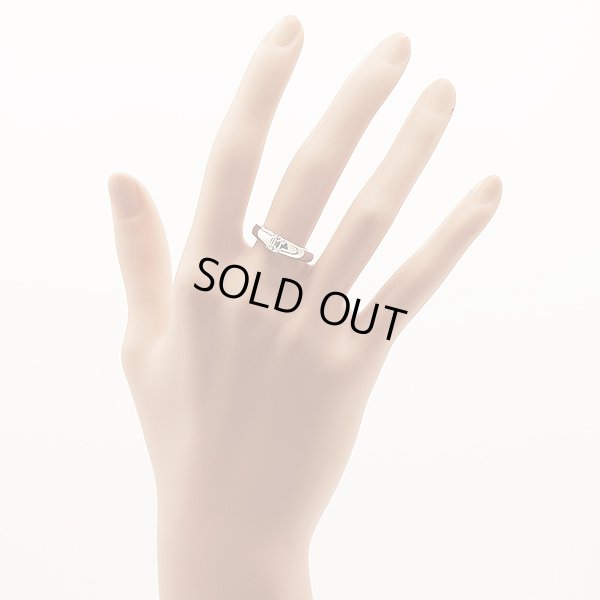 PT950 ダイアイリリング 0.33ct 4.60g　装着イメージ