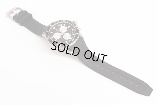 ティソ　シースター１０００　Ｔ１２０．４１７　黒文字盤　銀インダイアル　ラバーベルト状態