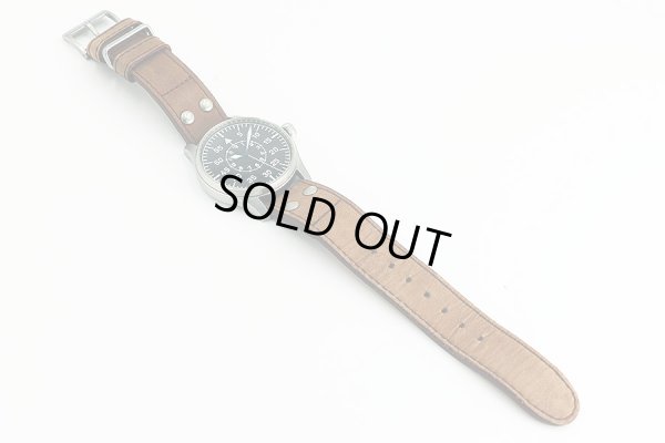 ストーヴァ　フリーガー　バウマスター　ＳＴＷ－ＦＩＬ－Ｂ－Ｌ　黒文字盤　革ベルト状態　表面