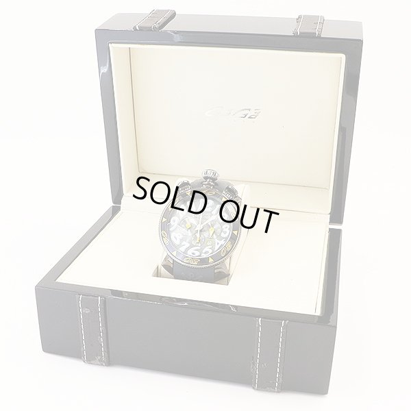 ガガミラノ　マニュアーレ　クロノグラフ　ＭＭ－４８　６０５４．６　グレー文字盤　箱