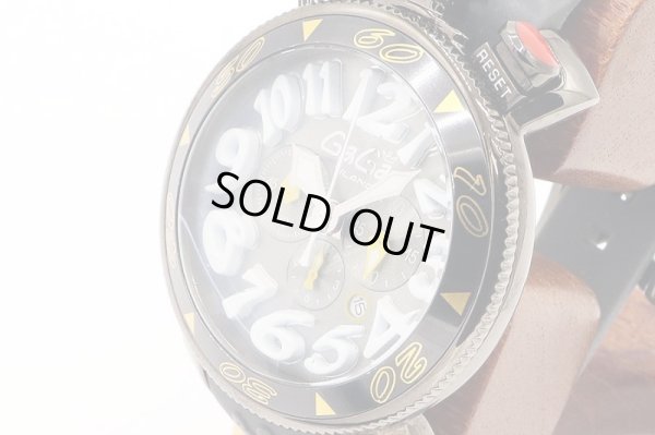 ガガミラノ　マニュアーレ　クロノグラフ　ＭＭ－４８　６０５４．６　グレー文字盤　サイド拡大