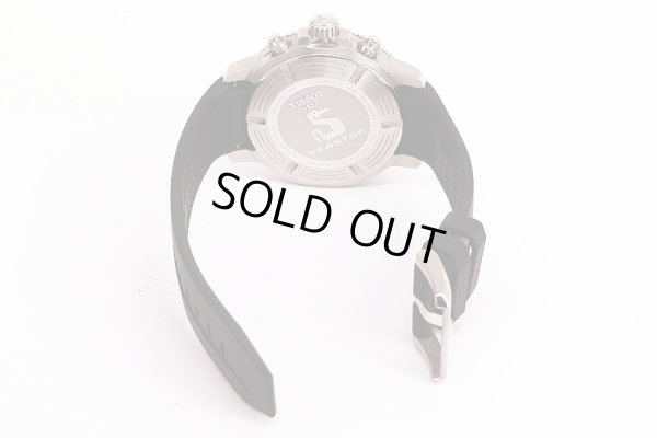 ティソ　シースター１０００　Ｔ１２０．４１７　黒文字盤　銀インダイアル　ラバーベルト