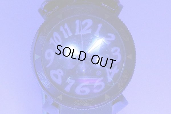 ガガミラノ　マニュアーレ　クロノグラフ　ＭＭ－４８　６０５４．６　グレー文字盤　ライト