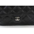 シャネル　エコバック マトラッセ チェーンショルダー ブラック／レッド／GP金具　表面拡大