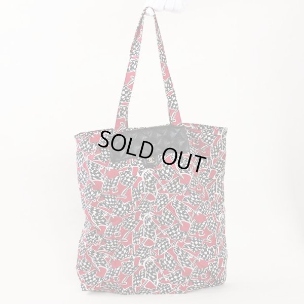 シャネル エコバック マトラッセ チェーンショルダー ブラック/レッド/GP金具 エコバッグ