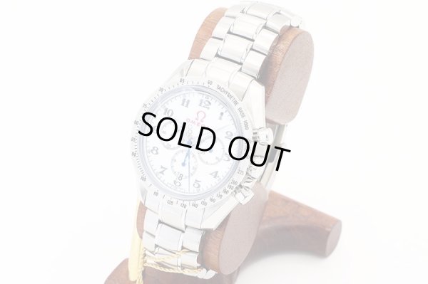 オメガ　スピードマスター　ブロードアロー　３２１．１０．４２　白文字盤　サイド