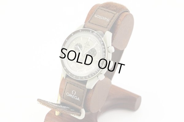 オメガ　スピードマスター　スウォッチコラボ　Ｓ０３３Ｔ１００　グレー文字盤　サイド