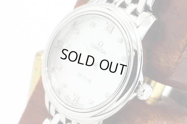 オメガ　デビル　プレステージ　４２４．１０．２４　シェル文字盤　８Ｐ　サイド拡大