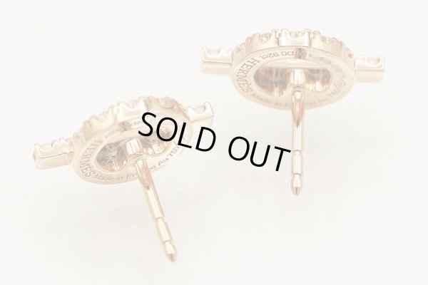 エルメス　750PG フィネス ダイアイリピアス 0.92ct(34P) 4.10g　留め具外したイメージ(1)