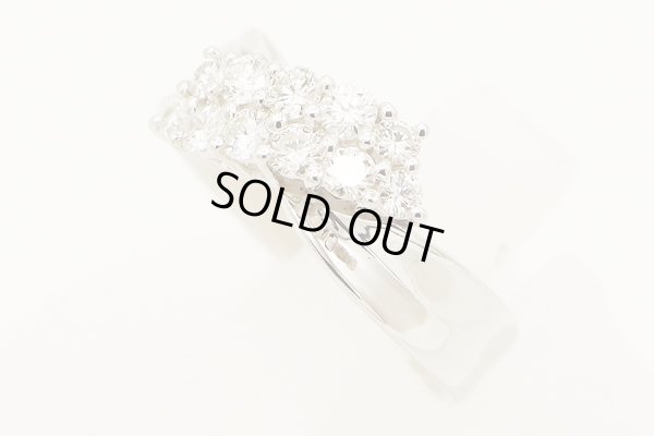 モニッケンダム　PT900 ダイアイリリング 0.64ct 7.50g　サイド