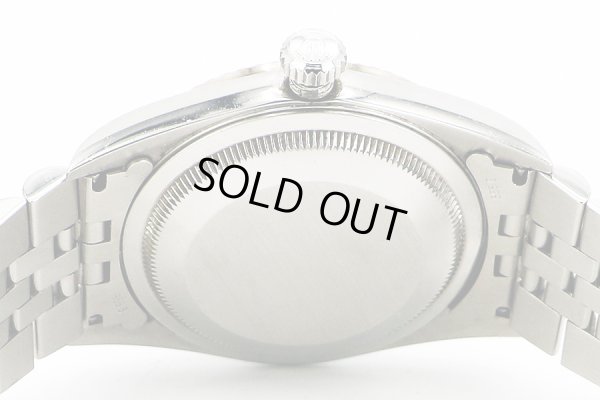 ロレックス　１６２３４Ｇ　Ｙ３１９７４３　黒文字盤　新１０Ｐ　（２００２年製）　裏面拡大