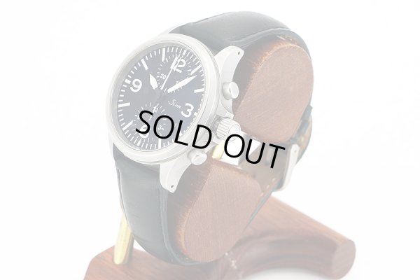 ジン　７５６　クロノグラフ　黒文字盤　サイド