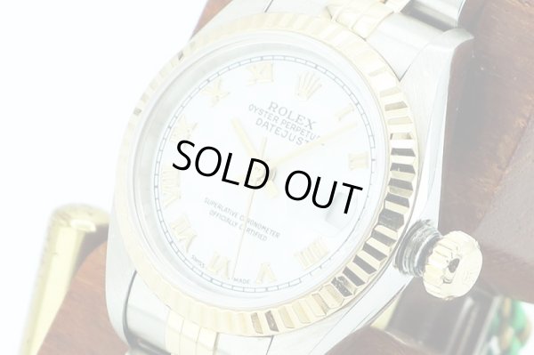 ロレックス　７９１７３　Ｋ６２６１１２　白ローマ文字盤　（２００１年製）　サイド拡大