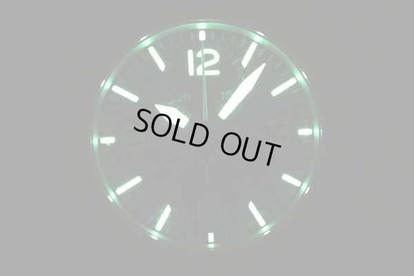 ジン　７５６　クロノグラフ　黒文字盤　ライト暗闇