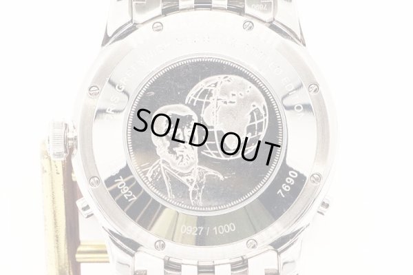 オリス　アートリエ　グリニッジミーンタイム　０１．６９０．６７９０　銀文字盤　裏面拡大