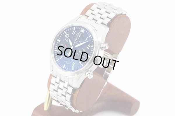 ＩＷＣ　パイロットウォッチ　クロノグラフ　ＩＷ３７１７０４　黒文字盤　サイド