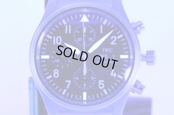 ＩＷＣ　パイロットウォッチ　クロノグラフ　ＩＷ３７１７０４　黒文字盤　ライト