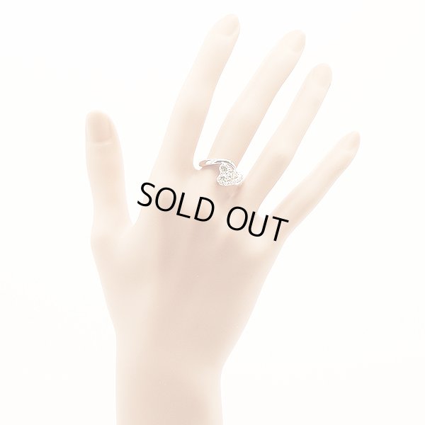 翁淳 jun okina　PT900 ダイアイリリング 1.00ct 7.80g　装着イメージ