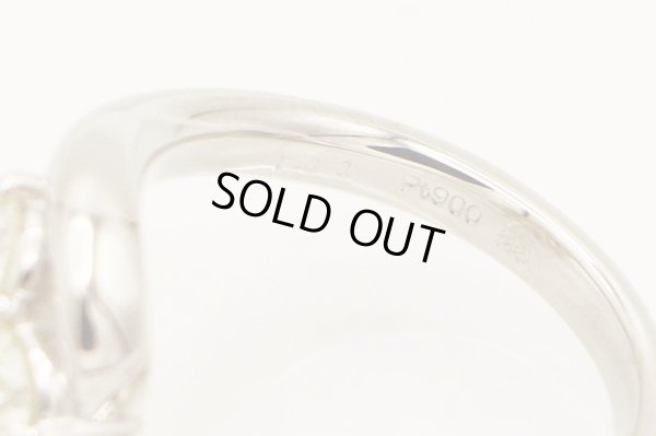 翁淳 jun okina　PT900 ダイアイリリング 1.00ct 7.80g　刻印