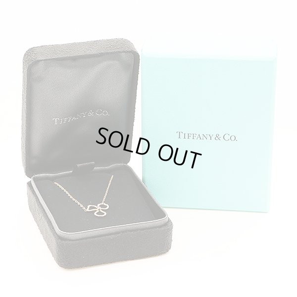 ティファニー　750PG ペーパーフラワー ダイアイリオープンフラワーネックレス 1.90g　箱