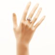 ポーラ　PT900 ダイアイリリング 0.52ct 6.80g　装着イメージ