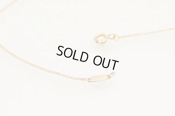 ティファニー　750PG ペーパーフラワー ダイアイリオープンフラワーネックレス 1.90g　留め具外したイメージ