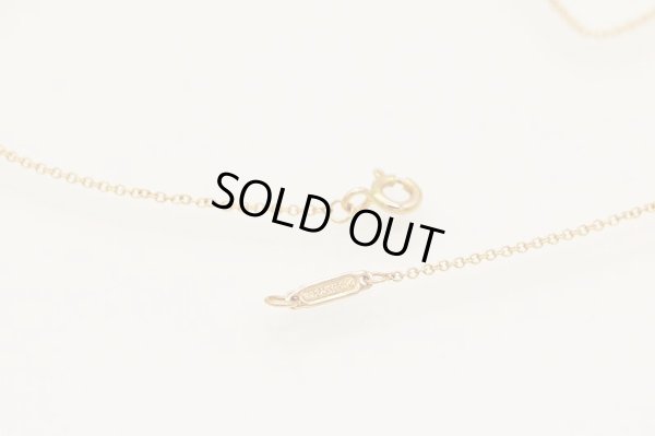 ティファニー　750PG ペーパーフラワー ダイアイリオープンフラワーネックレス 1.90g　刻印