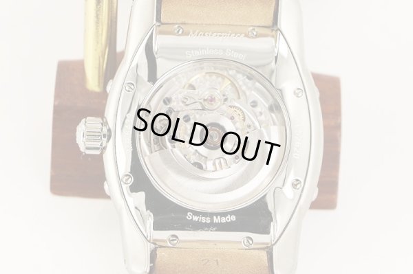 モーリス・ラクロア　トノー　ムーンフェイス３カレンダー　ＭＰ４６３９　白文字盤　裏面拡大