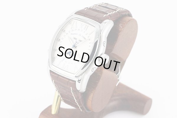 モーリス・ラクロア　トノー　ムーンフェイス３カレンダー　ＭＰ４６３９　白文字盤　サイド