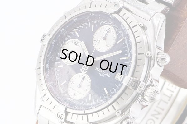 ブライトリング　クロノマット　Ａ１３０４７　紺文字盤　サイド拡大