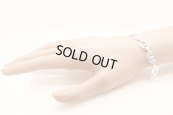 エルメス　シェーヌダンクル アンシェネ シルバー バングル（ST）　装着イメージ