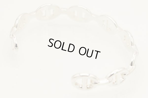 エルメス　シェーヌダンクル アンシェネ シルバー バングル（ST）　サイド